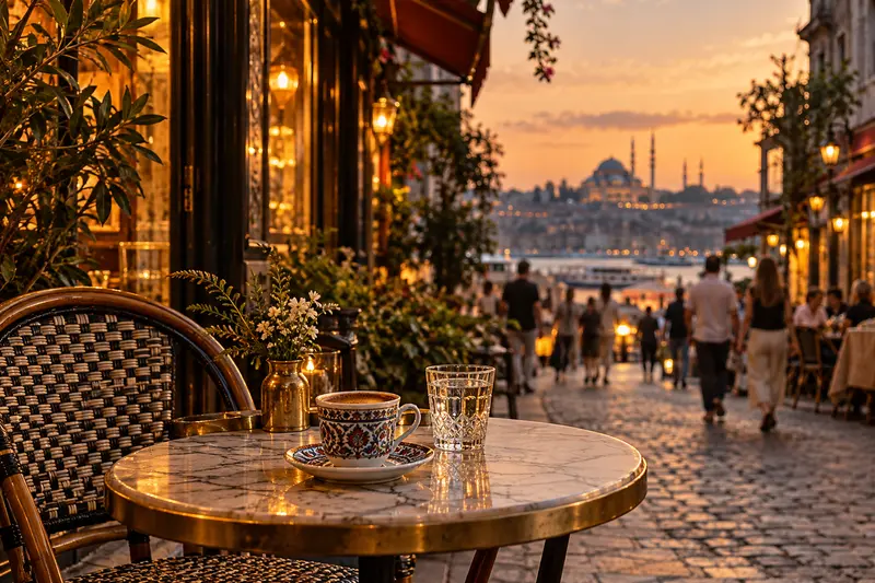 Kahve molası — yapay zekâ illüstrasyonu